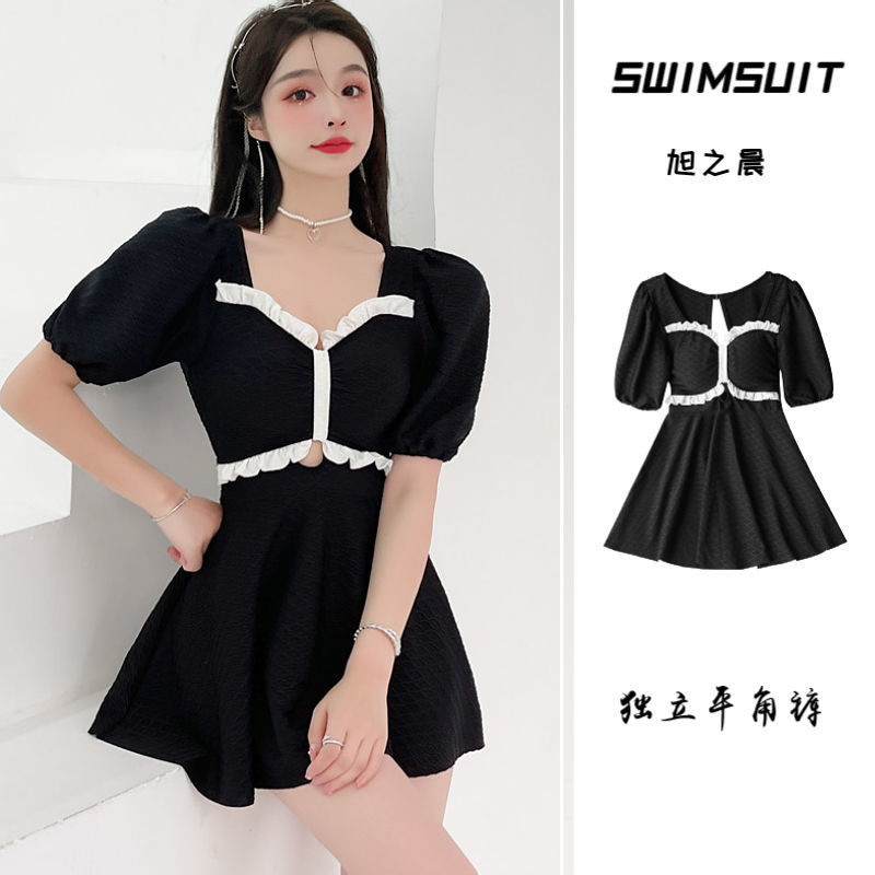 Swimwear for slightly fat girls, conservative summer 2023 new popular high-end ins slimming and flesh-covering hot spring swimwear
