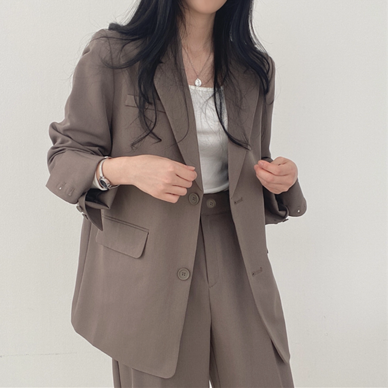 Small suit retro self-cultivation celebrity fashion  spring and autumn women's suit Korean style trendy design sense commuting new style