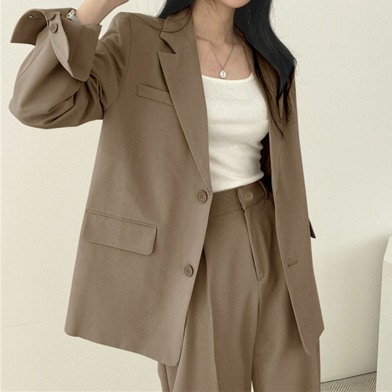 Small suit retro self-cultivation celebrity fashion  spring and autumn women's suit Korean style trendy design sense commuting new style