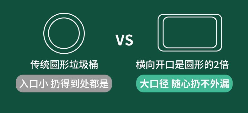 厨房垃圾桶家用壁挂式大号加厚宿舍卫生间厕所客厅轻奢带盖拉圾筒