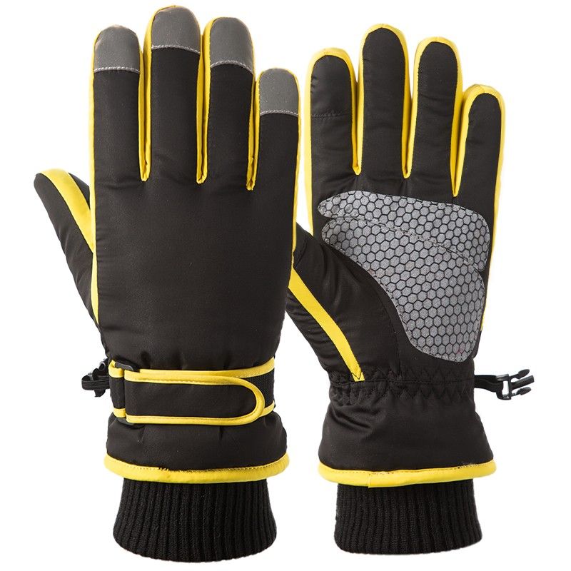 Women's Winter Ski Gloves, Thickened And Warm, Waterproof, Windproof, Cold-Proof, Outdoor Riding Motorcycle Cotton_voghion.com