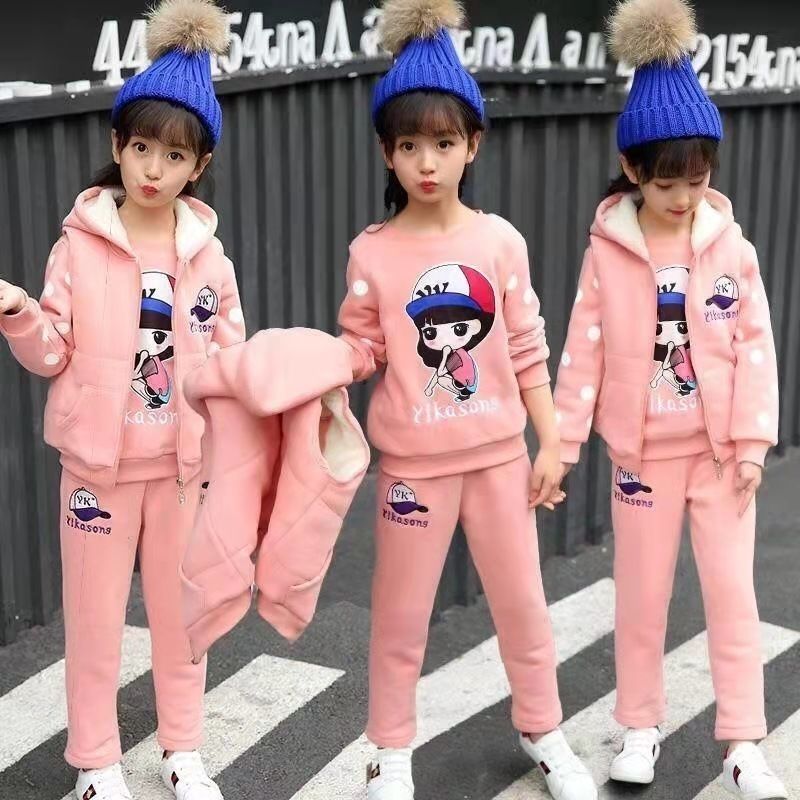 Children's clothes girls' spring clothes 9-year-old girls' suits 2022 new style foreign style girls' clothes 8 casual sweaters