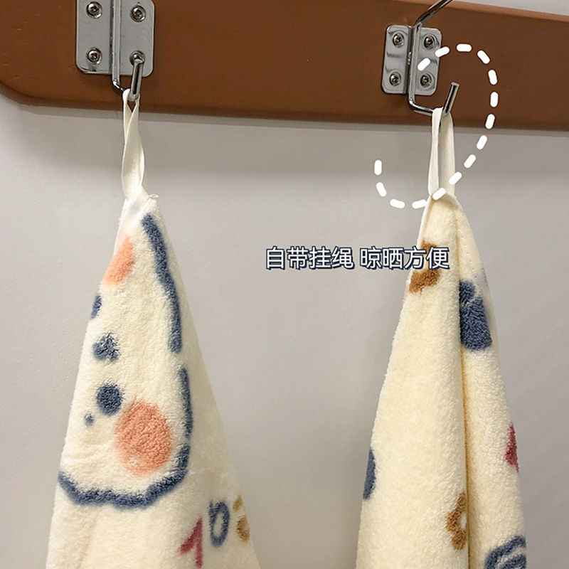 Korean bath towel female ins cute net red household wrapping towel bath absorbing water fast drying non-shedding big towel three-piece set