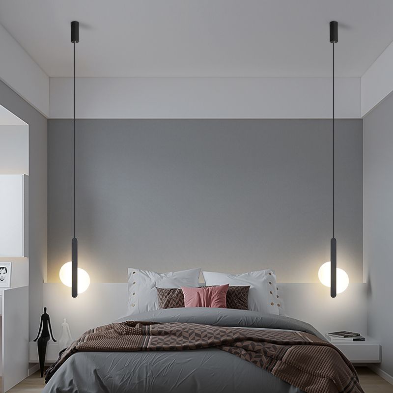 卧室床头吊灯现代简约年新款创意客厅网红设计师长吊线小吊灯