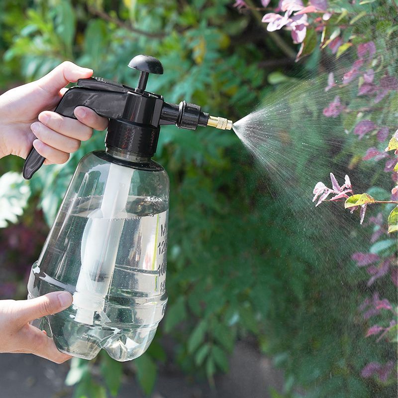 喷水壶浇花喷壶气压多用透明挤压式强力浇水喷雾器园艺养花洒水壶