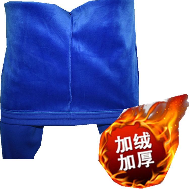 褲子厚款校服高中學生白邊校褲加絨運動褲男女秋冬藍色長褲小學生