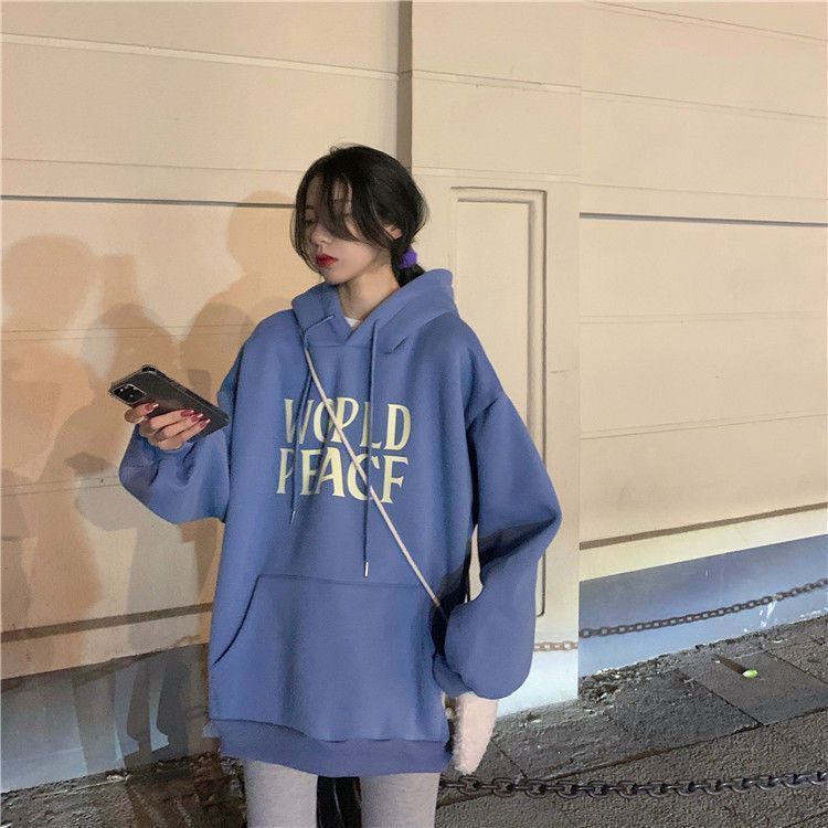 American trendy brand simple letter printed hooded pullover sweatshirt for men hiphop street hip hop style couple tops for women