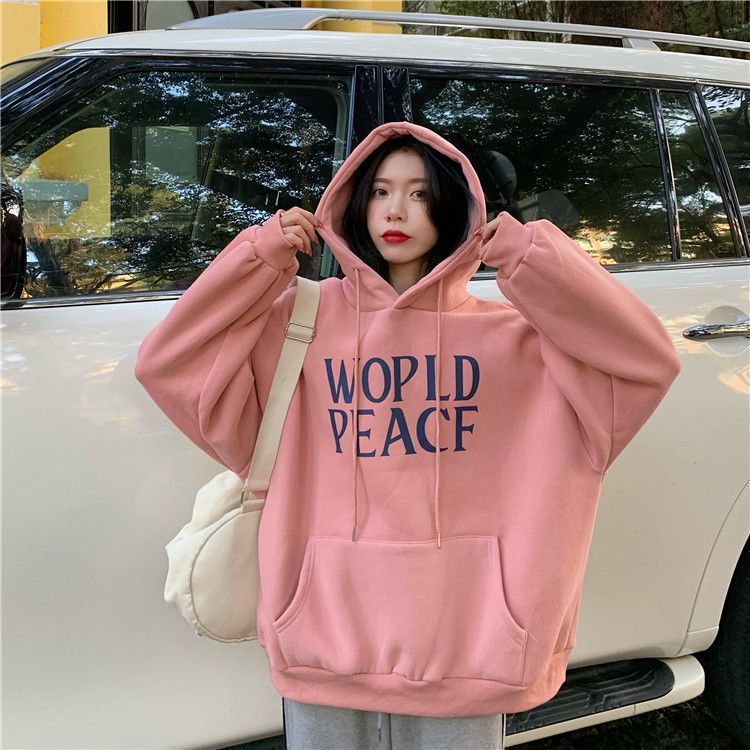 American trendy brand simple letter printed hooded pullover sweatshirt for men hiphop street hip hop style couple tops for women