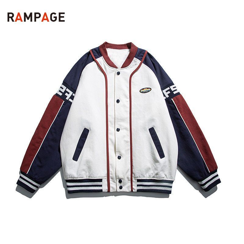 RAMPAGE pilot locomotive suit spring and autumn jacket girl baseball uniform  new ins high school student jacket