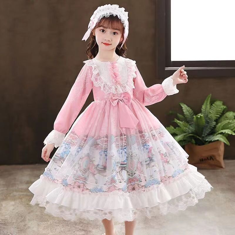 Girls Lolita Princess Dress 2022 New Autumn and Winter Velvet Thickened Genuine Original Lolita Dress