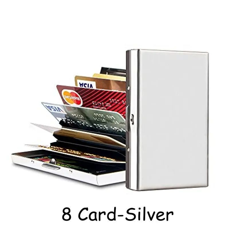 Anti-theft portable metal card holder men's new high-end multi-functional anti-magnetic bank card credit card multi-card holder