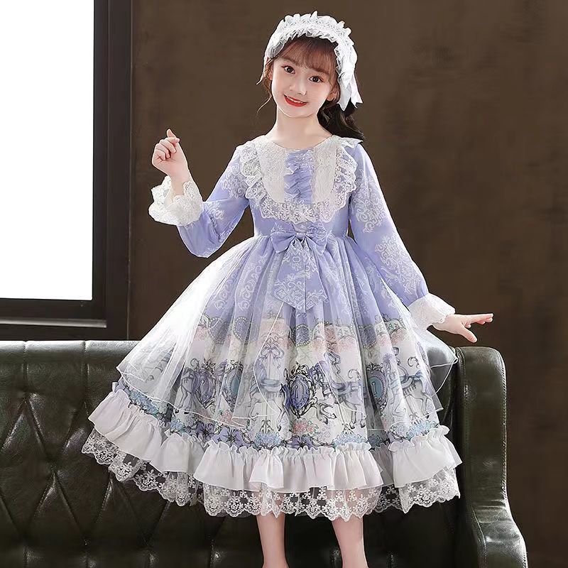 Girls Lolita Princess Dress 2022 New Autumn and Winter Velvet Thickened Genuine Original Lolita Dress