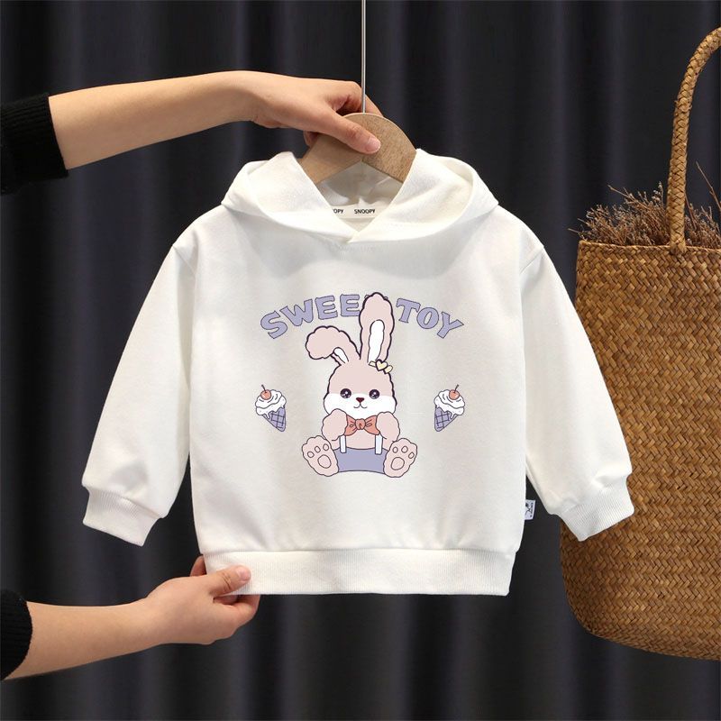 Girls hooded sweater children's spring and autumn models  new baby children's clothing girls autumn clothing children's autumn tops