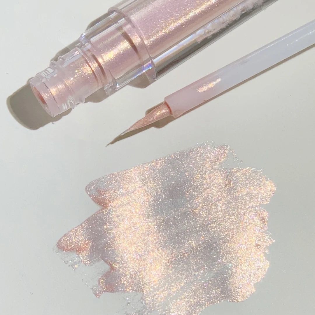 仙女珍珠淚~新款單色眼影臥蠶提亮液體眼影珠光細閃亮片爆閃網紅