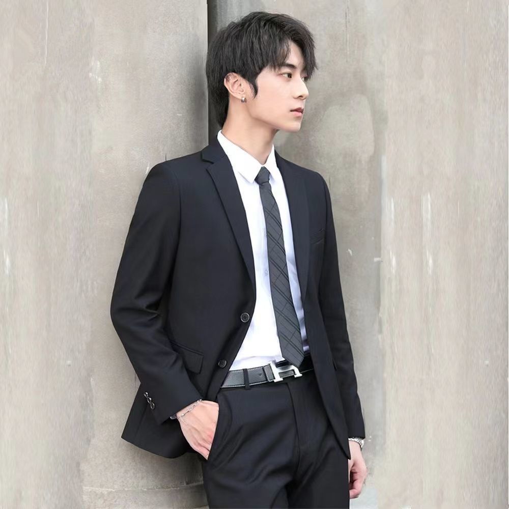 CASS Casual Suit Suit Men's Korean Style Jacket Groomsmen Groom Marriage Business Professional Dress Small Suit Men