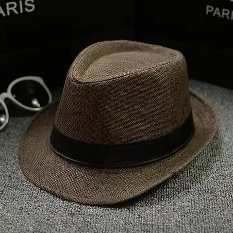 Retro British Fashion Men and Women Youth Summer Casual Linen Breathable Shade Trend Handsome Men's Top Hat
