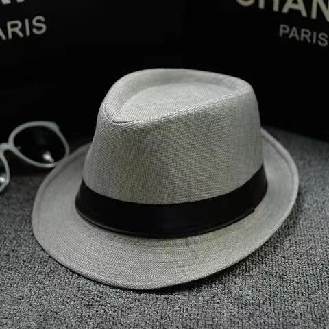 Retro British Fashion Men and Women Youth Summer Casual Linen Breathable Shade Trend Handsome Men's Top Hat