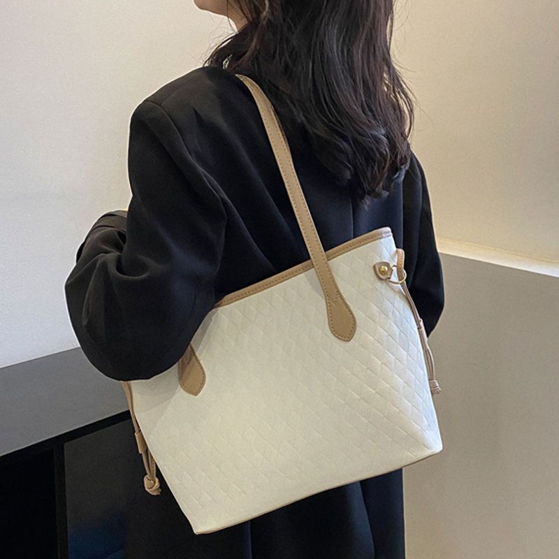 大容量包包女包2022新款高級感時尚百搭上課通勤包單肩腋下托特包