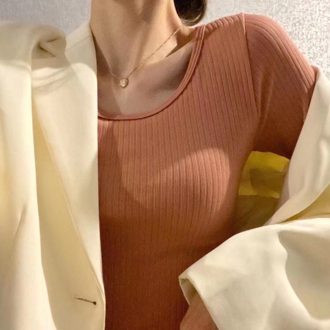 【2套装】秋冬推荐优质竖纹弹力亲肤秋衣秋裤打底居家睡眠套装【3天内发货】