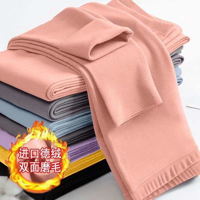 單/兩條秋冬季兒童德絨保暖褲男童女童加絨無痕打底褲自發熱內穿
