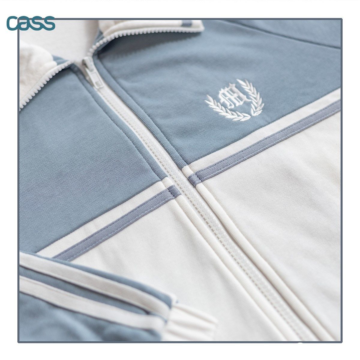 CASS运动套装女秋冬学生宽松学院风卫衣外套休闲时尚两件套跑步服