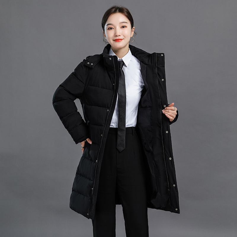 Down padded jacket women's professional wear sales department property intermediary hotel front desk bank thickened 4s shop overalls cotton jacket