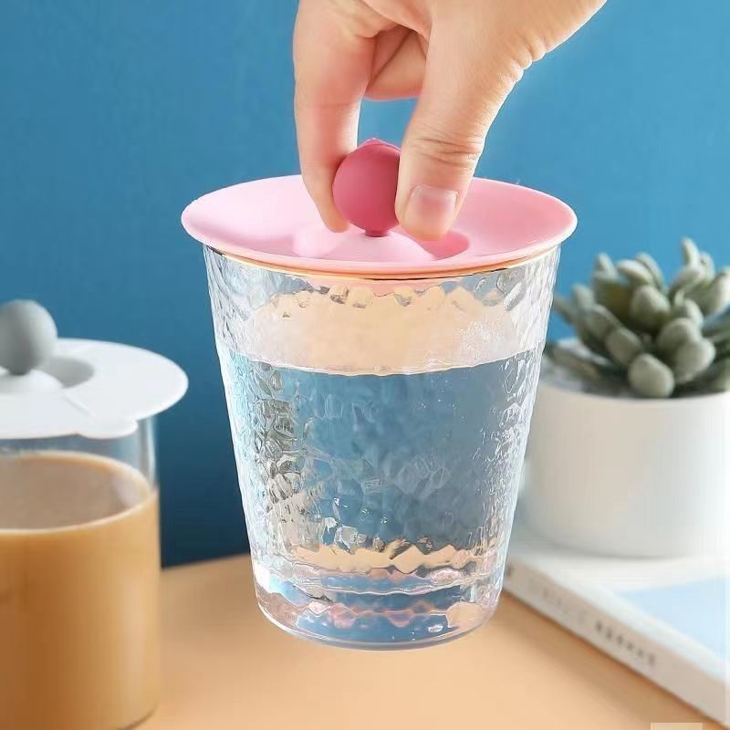 创意通用圆形防尘陶瓷茶杯水杯配件马克杯子盖杯盖食品级硅胶盖