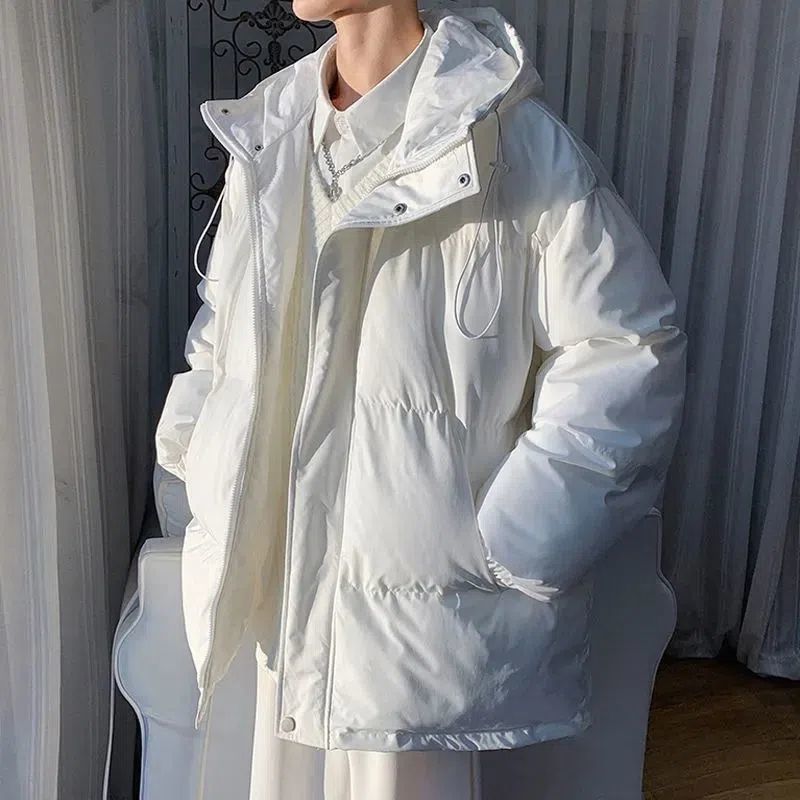 2023 Winter New for Male and Female Students Versatile Loose Trend Thickened Cotton Coat_voghion.com