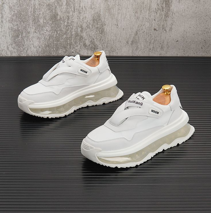 【 High Quality Materials 】 Men's Fashionable Versatile, Dad's Are Breathable Trendy, Thick Soled Height Increasing_voghion.com