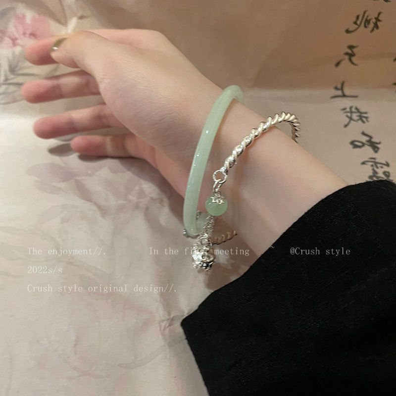 New Chinese style ancient style national tide bell bracelet set women's autumn simple all-match bracelet niche design high-end jewelry