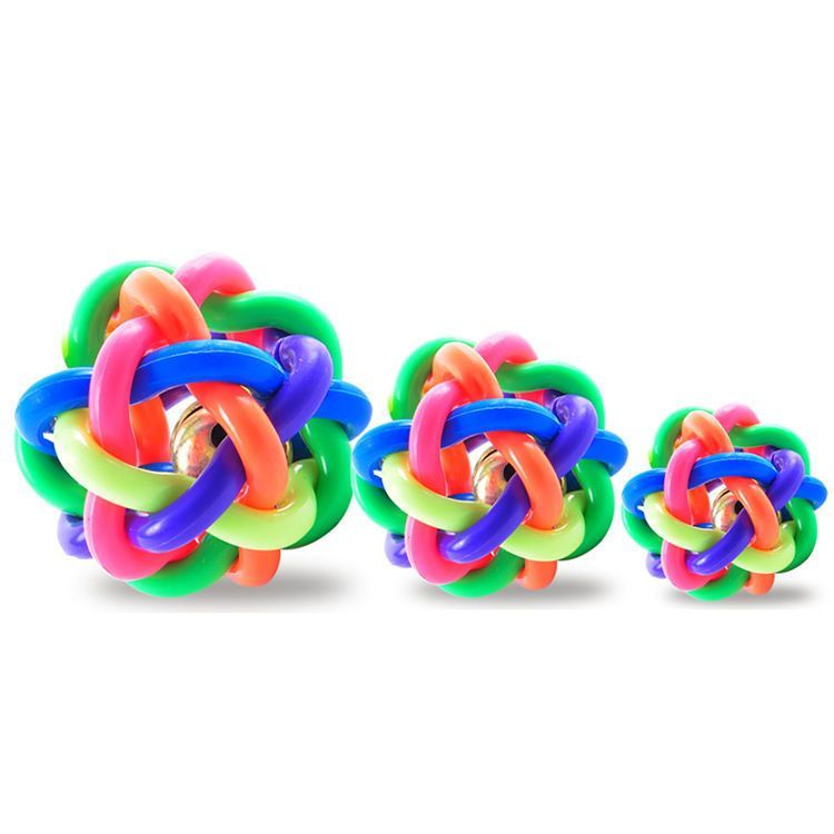 Little Dog Toy Colorful Bell Ball Teeth Grinding and Bite Resistance Teddy Bears Kojifa Fighting Pet Soundmaking and Depression Relieving Tool