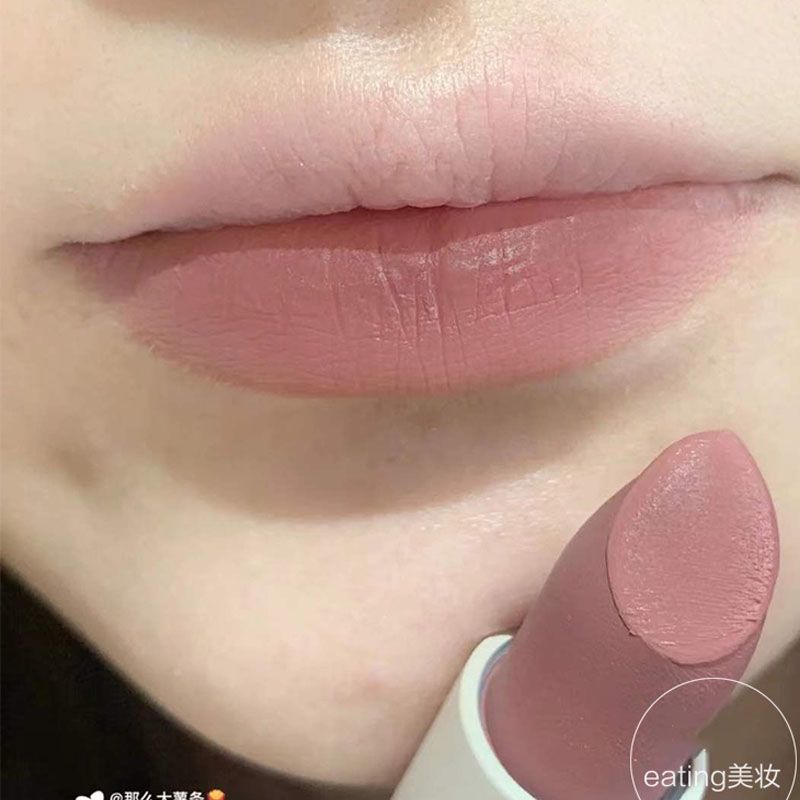 Low saturation lipstick pure desire wind summer nude color nude pink milk apricot light color parity suitable for deep lip without makeup