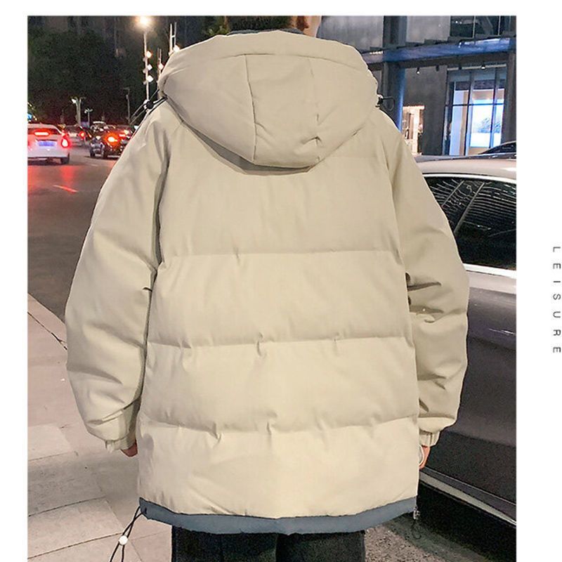 Clover youth down padded jacket men's thickened trendy handsome loose large size student winter padded jacket