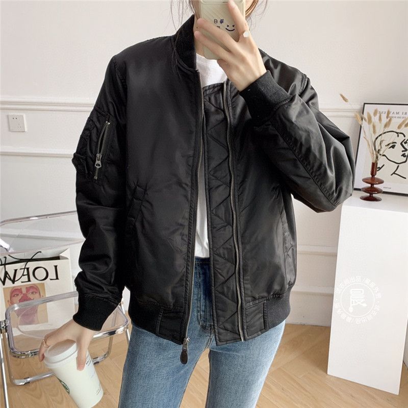 U fitting room winter men's and women's clothing couple models military-style jacket flying cotton jacket CC429278-442143