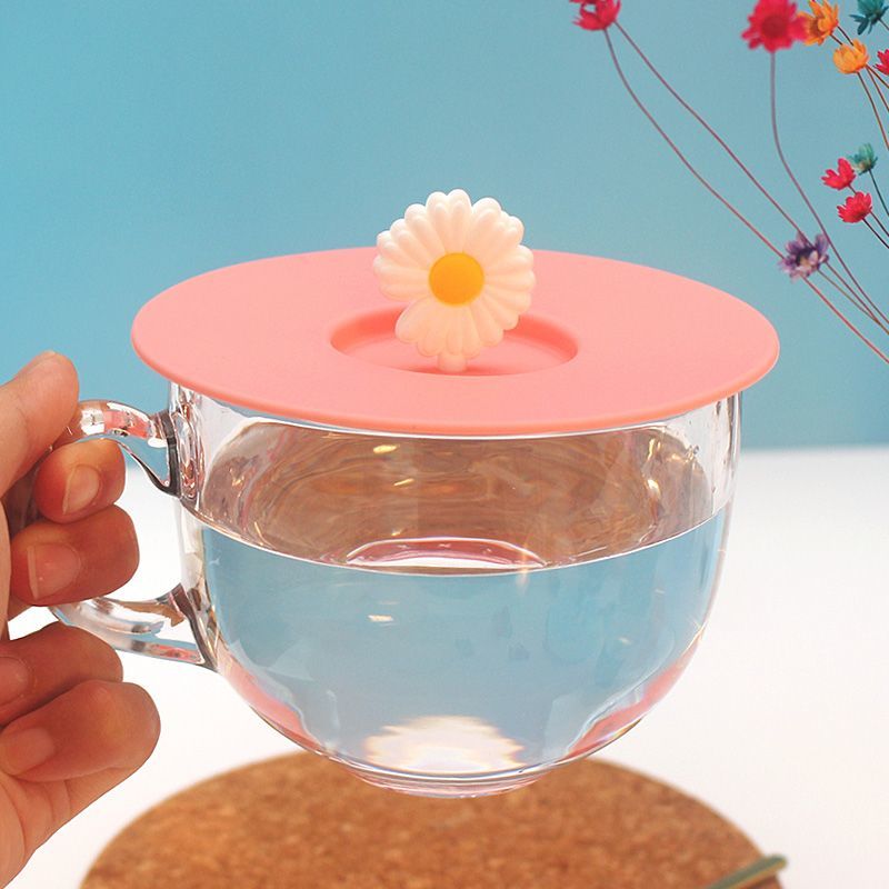 食品级硅胶杯盖可放勺子杯盖陶瓷杯杯盖马克杯杯盖防尘缺口杯盖子