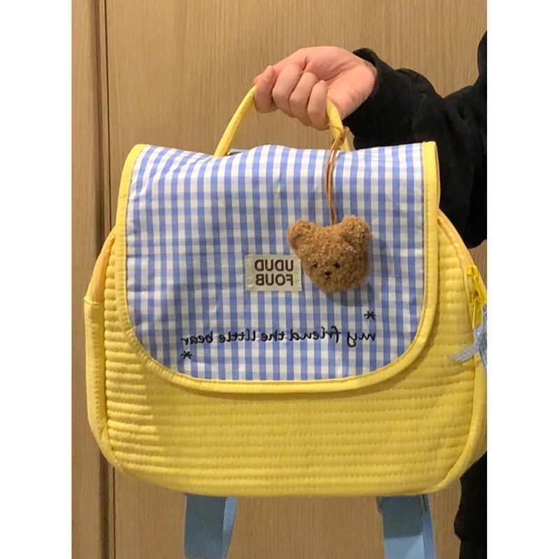 幼兒園學生卡通書包小學生可愛男童寶寶帆布雙肩包小女孩親子背包