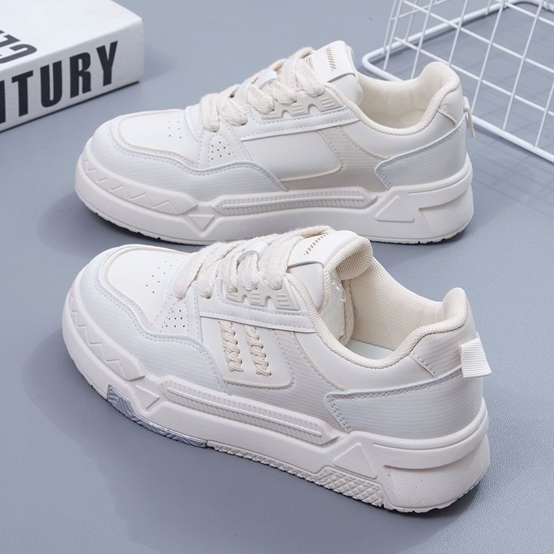 Wheat ear small white shoes women's 2023 new autumn and winter all-match ins shoes feminine temperament thick-soled casual sports shoes