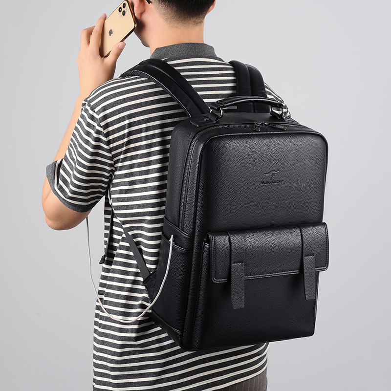 男士双肩包新款时尚商务电脑包16英寸出差背包大容量高颜值多功能