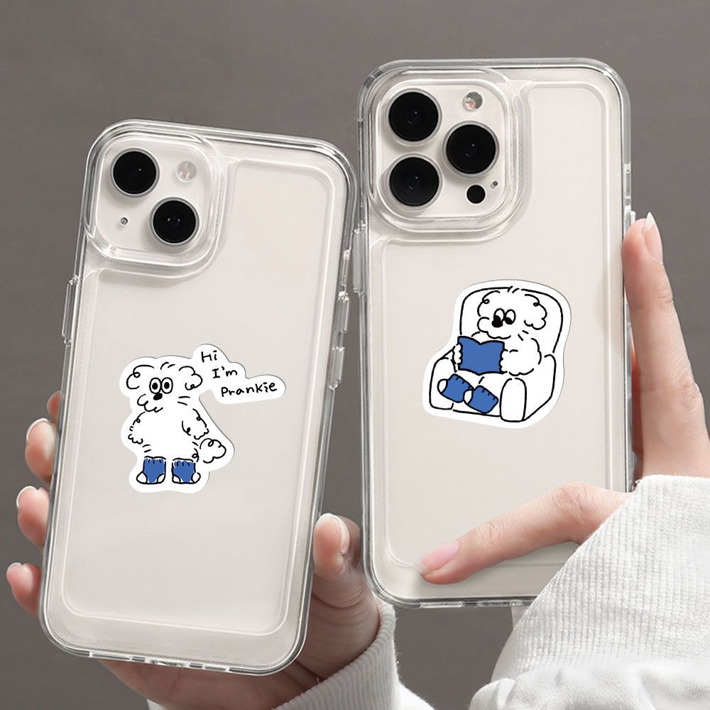 270 Korean cute puppy stickers naughty lines puppy stickers handbook computer ipad decoration DIY waterproof