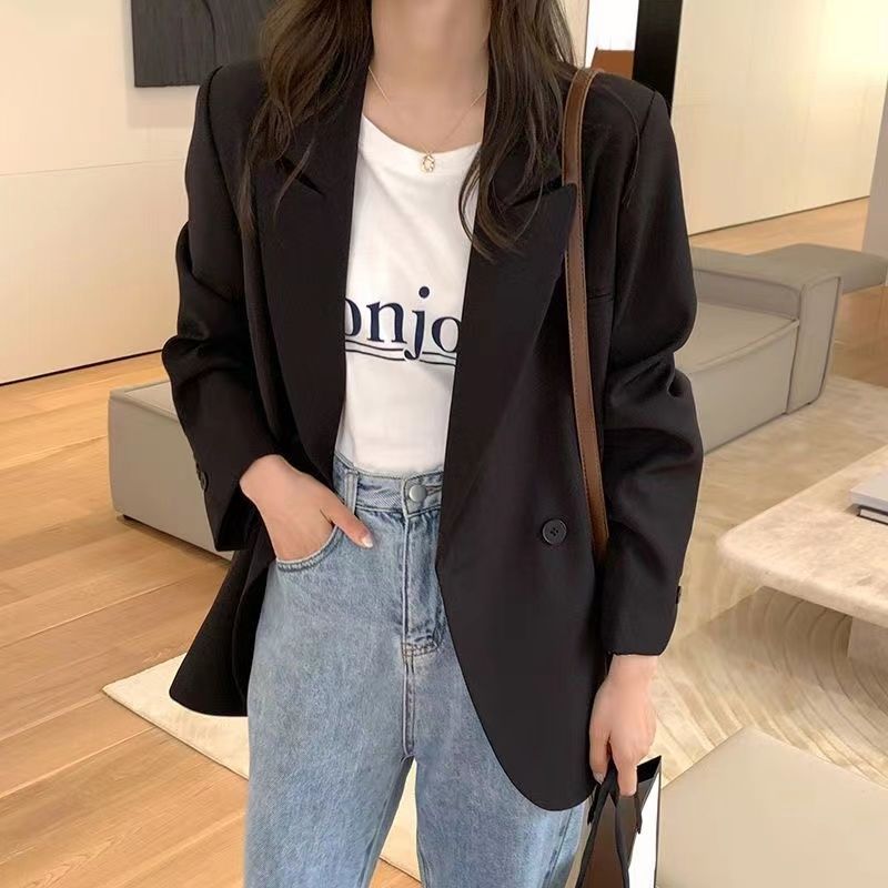 Suit women's jacket 2022 new net red hot style spring and autumn small suit jacket women's mid-length high-end temperament