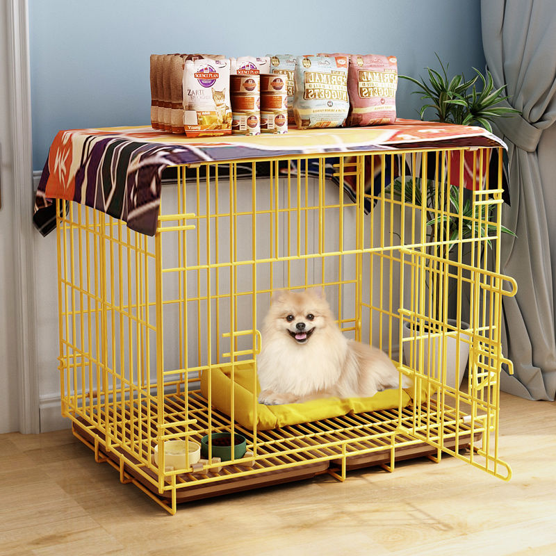 狗笼子小型犬室内家用折叠带厕所分离中型犬柯基宠物泰迪小狗笼子