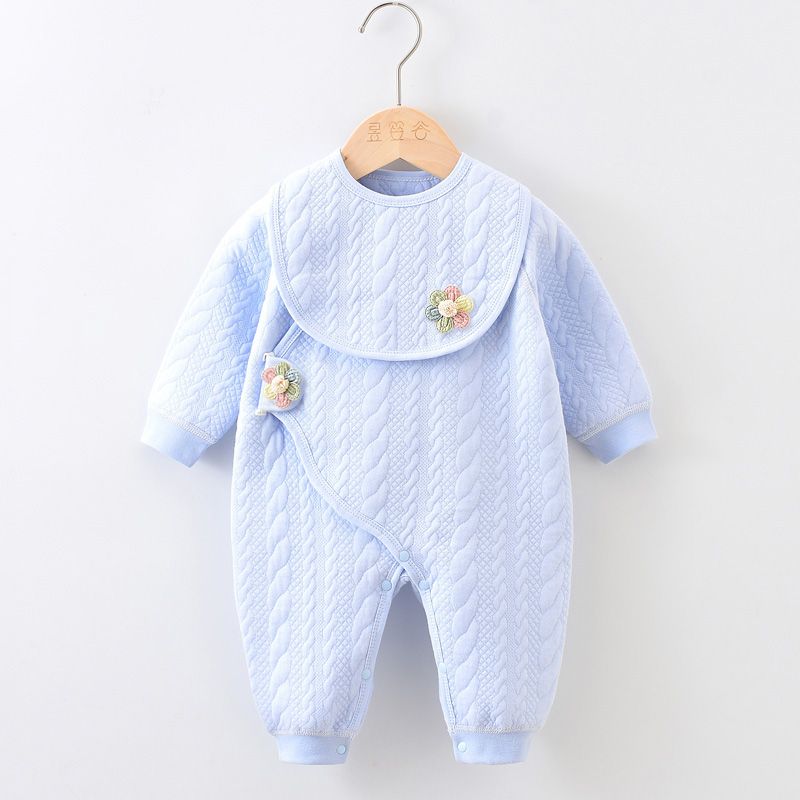 Air cotton butterfly clothes baby quilted jumpsuit baby two and august clothes pure romper baby quilted jumpsuit