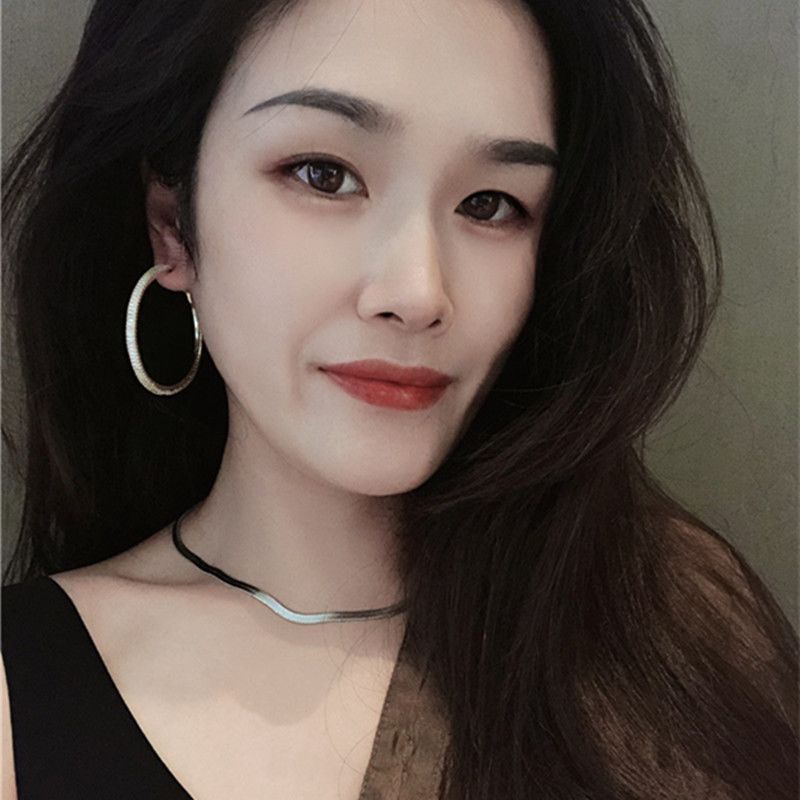 Luxurious Full-diamond Oversized Hoop Earrings European Style_voghion.com