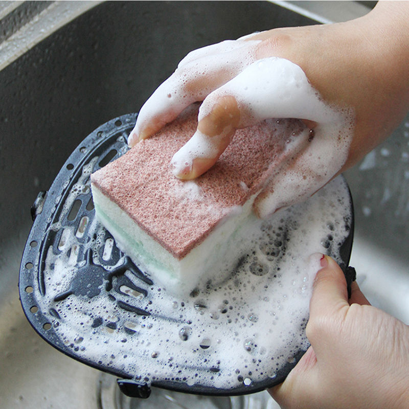 日本进口洗碗海绵擦百洁布不沾油厨房魔力擦清洁厨房洗碗双面加厚