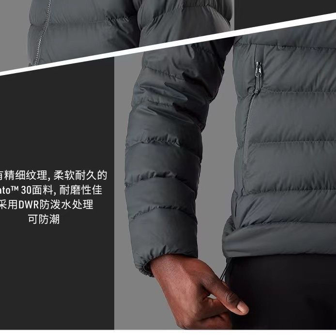2022 New AR Series Warm and Windproof Men's Packable Outdoor Hooded White Goose Down Jacket 18356 [Delivery within 15 days]