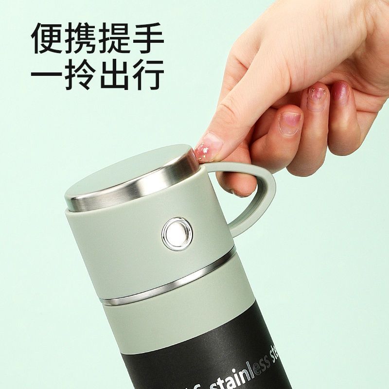 纯正食品级316不锈钢保温杯男女学生韩版水杯子创意两用商务茶杯