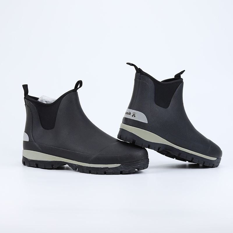 Deal with leaking large size inventory low-top New Brown rain boots waterproof rubber water shoes non-slip flat bottom comfortable fishing shoes