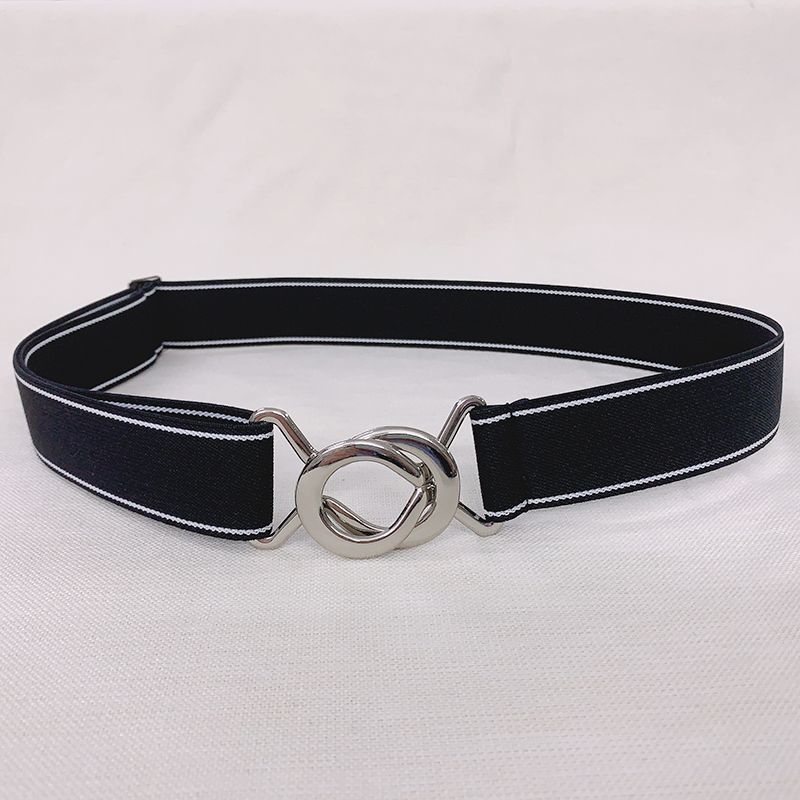 New men's and women's elastic belts, simple and versatile jeans belts, elastic waistbands, slim and seamless girdles