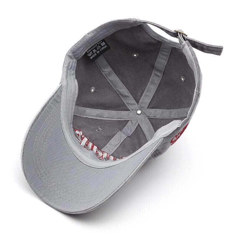 New Washed Old Letter Embroidered Cap Trendy Men's Outdoor Fashion Personality Street Women's Sunshade Baseball Hat