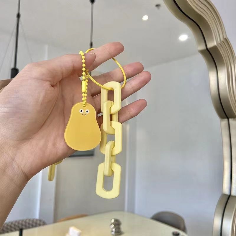 低氧飞行 糖果色元气钥匙扣韩国新款少女可爱亚克力车钥匙链条包
